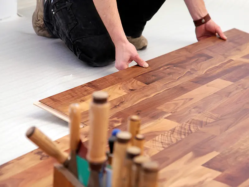Pose de parquet